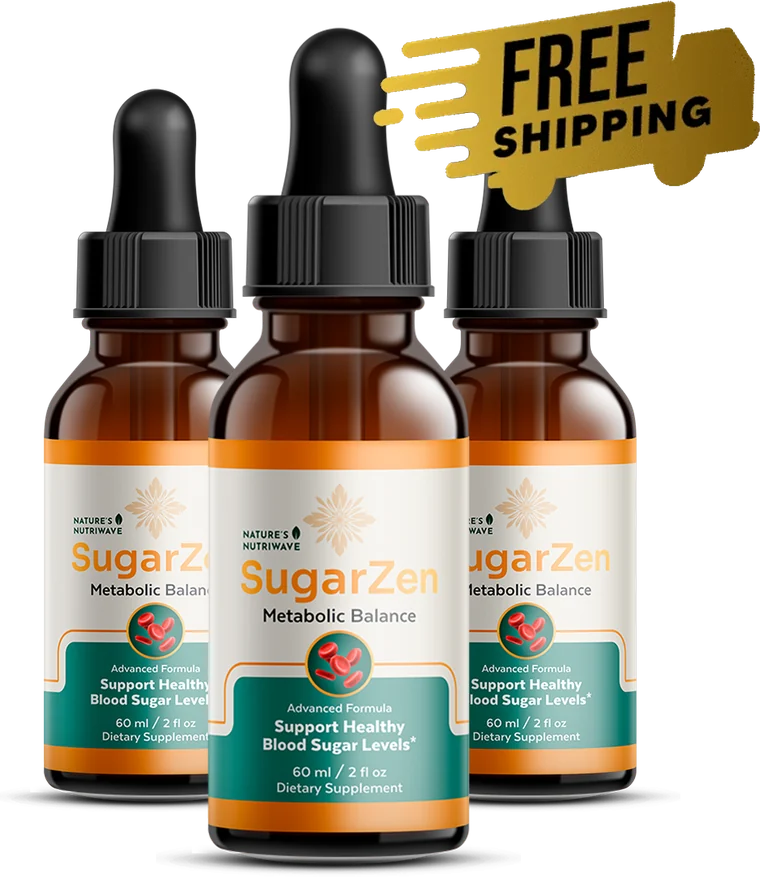 SugarZen metabolic balance support drops three-bottle package