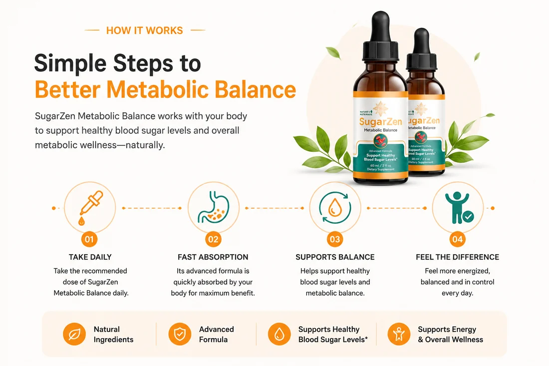 How SugarZen works: take daily, fast absorption, supports balance, feel the difference